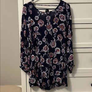 Floral Long Sleeve Dress/tunic